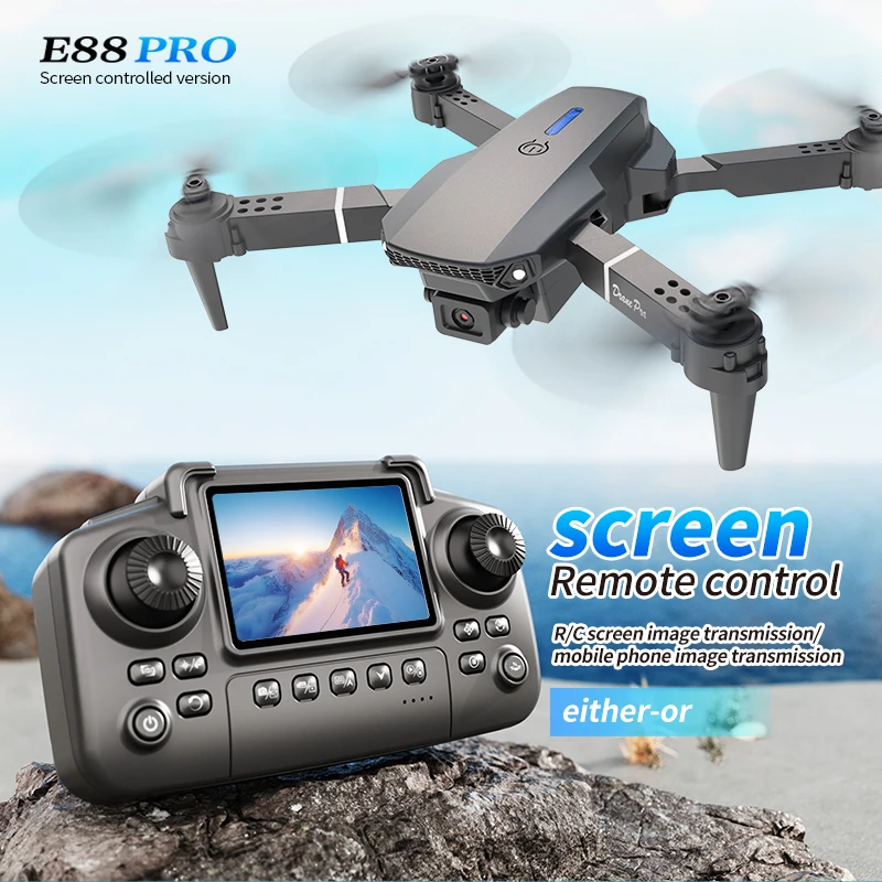 Drone Surveying - Drone E88 PRO Profesional dengan Layar