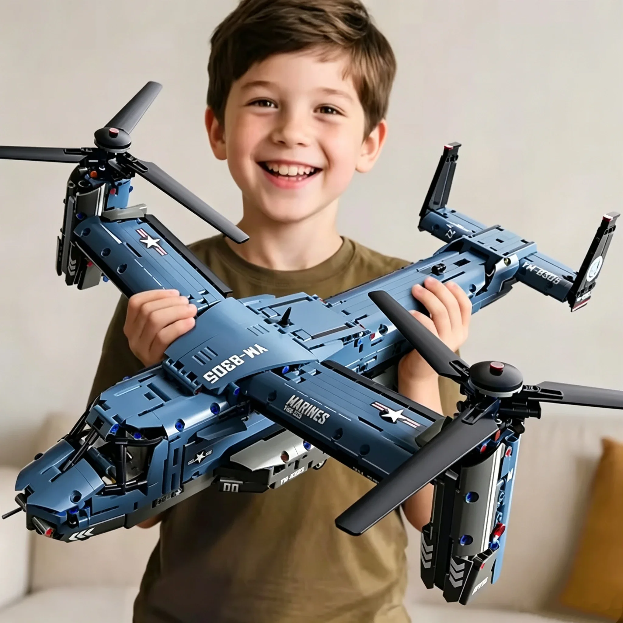 Jjrc Drone X12 - Set Blok Bangunan Pesawat Tiltrotor V-22