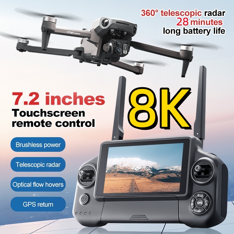 Drone RC Quadcopter 8K 3 Axis  - Drone Mapping ulasan dan harga