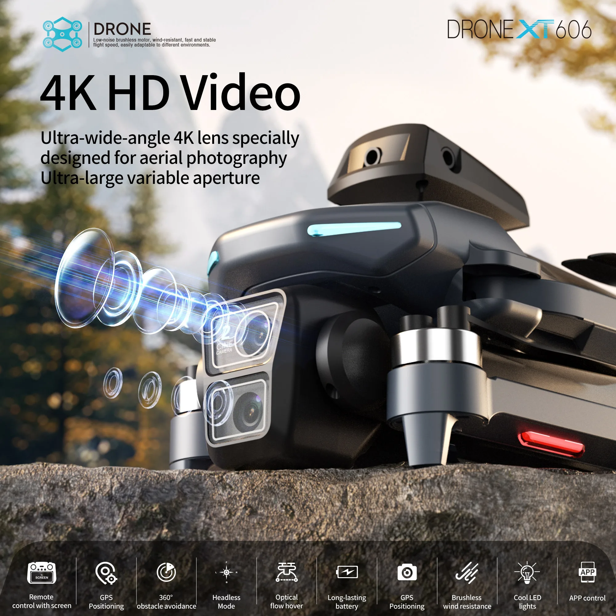 Drone Lenovo XT606 MAX GPS 4K  - Drone Surveying ulasan dan harga