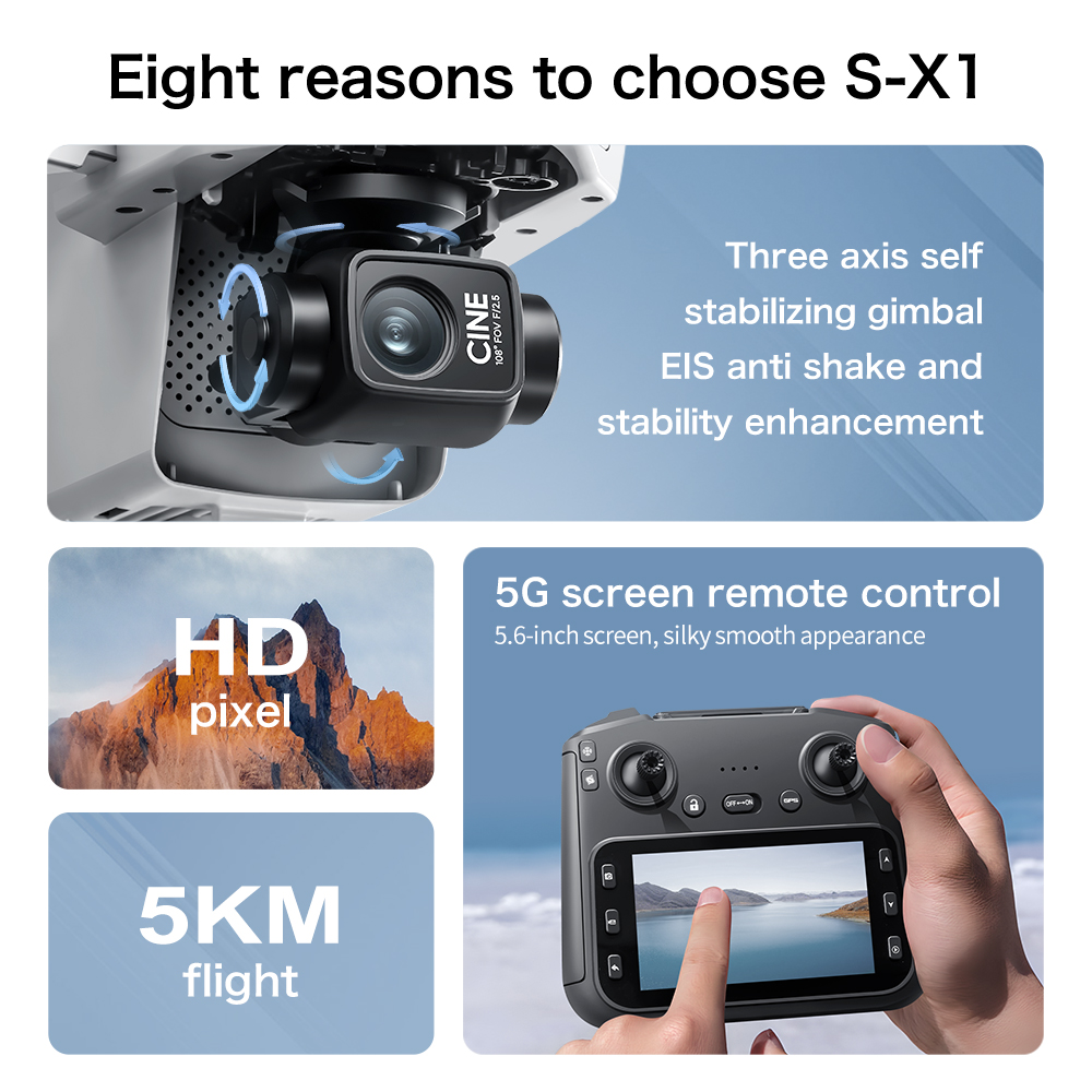 Drone GPS Lenovo S-X1 MAX Gimb - Drone Photogrammetry ulasan dan harga